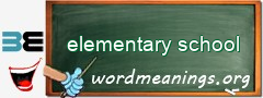 WordMeaning blackboard for elementary school